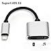 turelar Compatible Headphone Jack Adapter Dongle for Phone 7/7Plus 8/8Plus X 10 Aux Audio to 3.5mm Splitter Adaptor Charge+Earphone+Volume Converter ControlAccessories Charging Cable Support iOS 11.3
