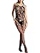 Amoretu Womens Sexy Lingerie Lace Bodysuits Crotchless Bodystocking Black, One Size