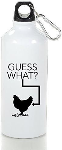 Guess What Sports Kettle Lightweight Aluminum White With Carabiner Hook Customize Safety 400-600ml