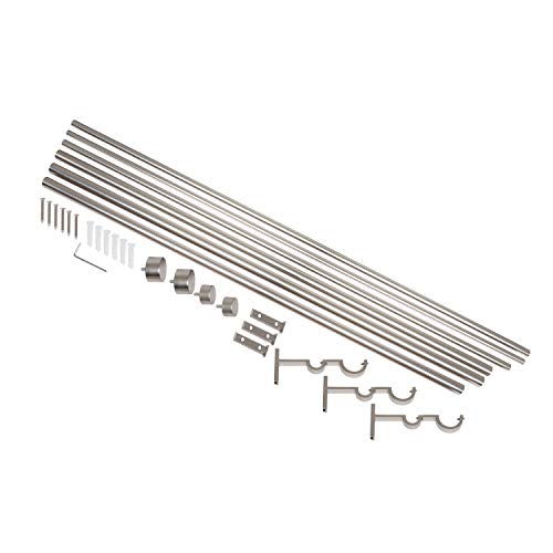 image for Umbra Cappa Double Curtain Rod - 1-1/4-Inch Front and 3/4-inch Back Dr