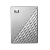 WD 4TB My Passport Ultra for Mac Silver Portable External Hard Drive, USB-C - WDBPMV0040BSL-WESN