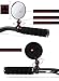 Ibely 2 Pack Bike Mirror Handlebar End Glass Bicycle Mirrors 360 Rotation Rearview Mirror for Mountain Bike Off-Road Bike and Fixed Gear Bike