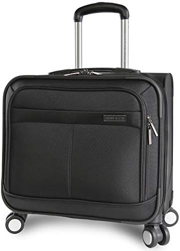 Perry Ellis 8-Wheel Spinner Mobile Office, Black, One Size 1 Perry Ellis 8-Wheel Spinner Mobile Office, Black, One Size