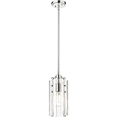Z-Lite 3036MP-PN Alverton Pendant, 1-Light 100 Watts, Polished Nickel