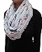 Lina & Lily Chihuahua Dog Print Women's Infinity Scarf Lightweight (White)