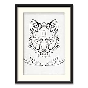 Black Paper Framed Canvas Wall Art...