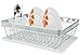 Jennifer Collection Dish Rack with Cup and Tray, Chrome Pave Diamond Design