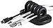 Desktop Cable Organizer, Weighted, No Bad Smell, Bundled with 4 Reusable Cable Ties (Black)