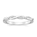 Caperci Sterling Silver CZ Cubic Zirconia Diamond Ring for Wedding Anniversary Jewelry, Size 5-11