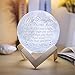 Engraved Moon Lamp Night Light - Brave & Smart Moon Light with Touch Control Brightness - from Mom/Dad to Daughter (A - from Mom)