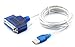 SABRENT USB 2.0 to Parallel Printer Cable [Colors May Vary] (USB-DB25F)
