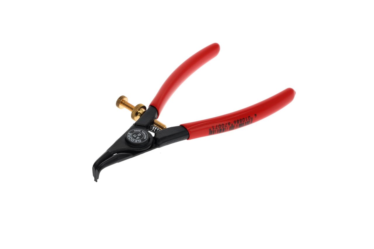 GEDORE Circlip pliers for outer circlips, With opening spring/finger protection, 90° angled, Tip dia. 1.1 mm, 8000 A 11G