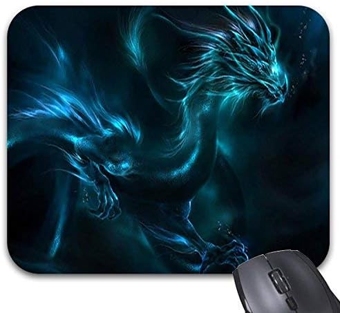 Customized Design Rectangle Non-Slip Rubber Mousepad Gaming Mouse Pad Blue Dragon Cool Mouse Mat