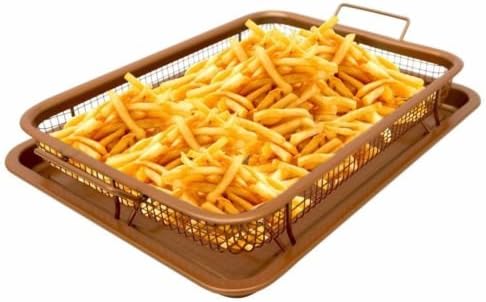 AKC-Gotham Steel Copper Crisper Tray - AIR FRY IN YOUR OVEN - As Seen on TV - NEW!