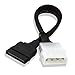 Molex to SATA,[2-PACK]9.5-Inch 4 Pin Molex to 15 Pin SATA Power Cable