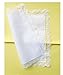 6/12 Pack of Ladies White Perfect Wedding Lace Cotton Handkerchiefs