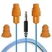 Plugfones Guardian In-Ear Earplug Earbud Hybrid - Noise Reduction In-Ear Headphones (Blue & Orange) primary