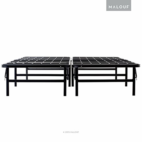STRUCTURES HIGHRISE HD Folding Metal Bed Frame - 14 Inch High Bi-Fold...