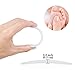 Ewinever(R) 5 Pairs Silicone Bra Strap Cushions Holder Non-Slip Comfort Shoulder Pads(2 Black,2 transparent,1 Beige)