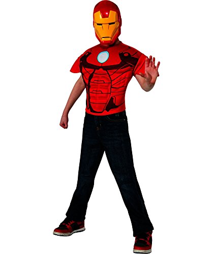 Avengers Assemble Marvel Iron Man Muscle Chest Shirt Child Costume