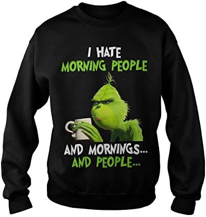 I Hate Morning People Adult Crewneck Sweatshirt