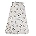 Burt's Bees Baby Baby Beekeeper Wearable Blanket, 100% Organic Cotton, Swaddle Transition Sleeping Bag, A Bee C Cloud, Small