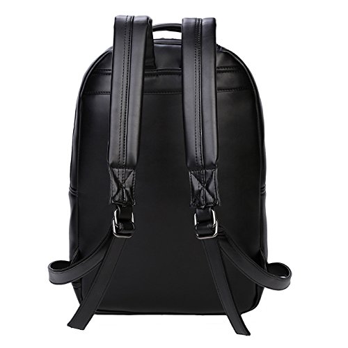 Aibag Personalized 3D Lion Studded PU Leather Casual Laptop Backpack School Bag