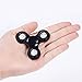 Fidget Spinner Toy, Hand Tri Finger Spinner Metal Stainless Steel Bearing Spinner,for ADD, ADHD, Anxiety,and EDC LED Figit Spinner (BLACK)