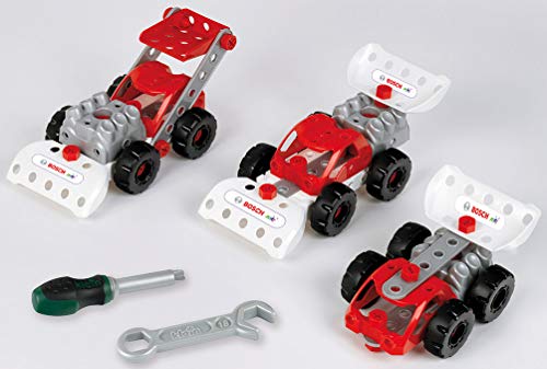 Theo Klein 8793 Bosch 3 in 1: Konstruktions-Set Racing Team | Zum BAU verschiedener Rennfahrzeuge I Inklusive Baupläne für 3 Modelle I Spielzeug für Kinder ab 3 Jahren – Bild 3