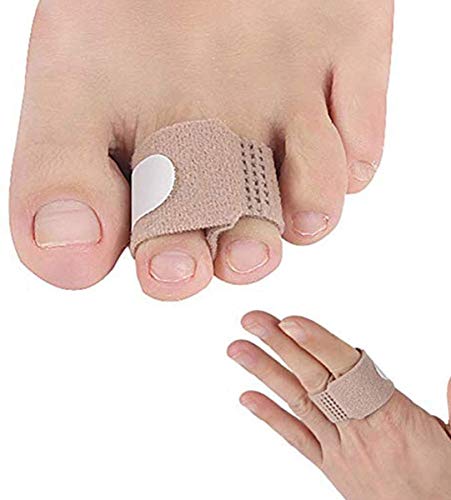 PEDIMEND Broken Toe Wrap (6PCS) - Toe Bandages for Hammer Toes/Broken Toes/Fractured Toes - Cushioned Toe Bandage for Overlapping Toe Pain Relief - Foot Care