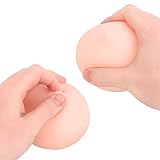 Zemalia Realistic Boob Boobies, Hand Stress Relief Breast Ball Silicone Reliever Ball Joke Gift for Boyfriend&Husband