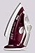 T-fal FV4446 Ultraglide Easycord Steam Iron Ceramic Scratch Resistant Non-Stick Soleplate with Auto-Off, 1700-Watt, Red