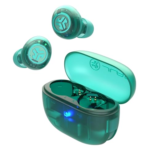 JLab Go Pop ANC In Ear Kopfhörer - Bluetooth, Transparentes Blaugrün
