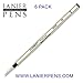 6 Pack - Schmidt 6040 FineLiner Fiber Tip Metal Refill - Black Ink