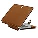 MOSISO Case Compatible with MacBook Air 13 inch M2 A2681 M1 A2337 A2179 A1932/Pro 13 inch M2 M1 A2338 A2251 A2289 A2159 A1989 A1706 A1708, PU Leather Folio Protective Stand Cover, Orange Brown