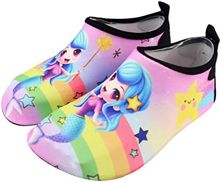 S FreedomUnisex Kids Quick-Dry Barefoot Aqua Socks Shoes For Beach Pool Surfing Walking Soft