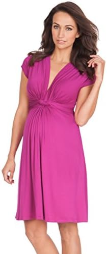 DEAYOKA Nursing Knot Front Maternity Dress, Wear Before/During/After Pregnancy