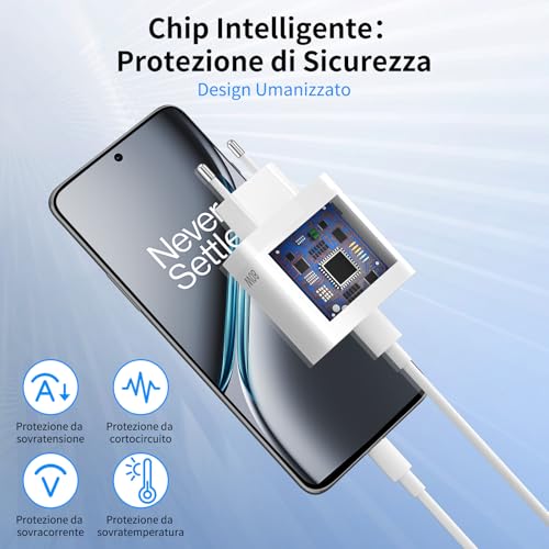 Aiauxai 80W Charger with USB C Cable 1M for OPPO Reno 16 15 Find X9 X8 A5 | Super-Vooc Quick Charge USB Charger for Realme 14 Pro P3 Ultra C71 C75 45W Warp for OnePlus 15 13 Nord 5 4 Pad