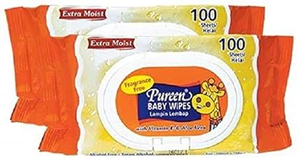 pureen baby wipes