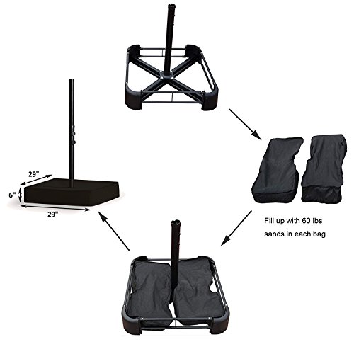 PATIO TREE 15 Ft Outdoor Umbrella DoubleSided Market Patio Umbrella