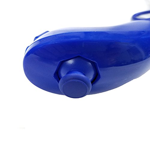 Nunchuck Controller Aoyoho Pack of 2 Blue Replacement Nunchuk Controller for Nintendo Wii Video Game
