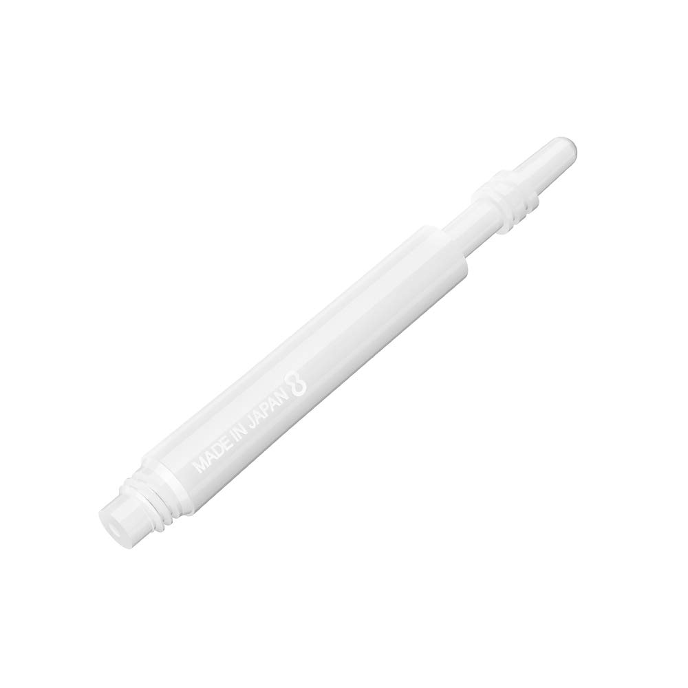 8 Flight White Intermediate+ 29.5mm Dart Shafts Spin Version