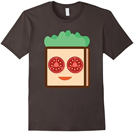 Mens Sandwich Face Cute Smile T-shirt tee Large Asphalt