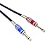 ATNY Classic Electric Guitar Cable – Professional Grade Musical Instrument Amplifier Cord with Nickel-Plated Dual Straight Plugs [15 Feet]