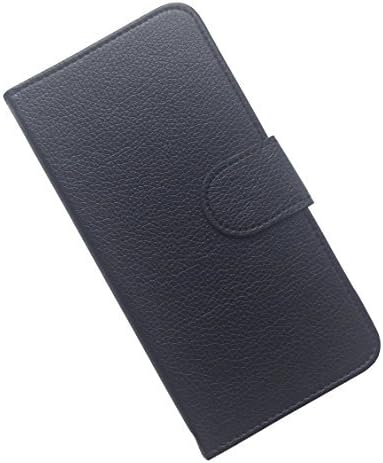 Lanko Fashion iPhone 6 Plus 5.5" Leather Wallet Case Cover and 2 Credit Cards Slots (Black)