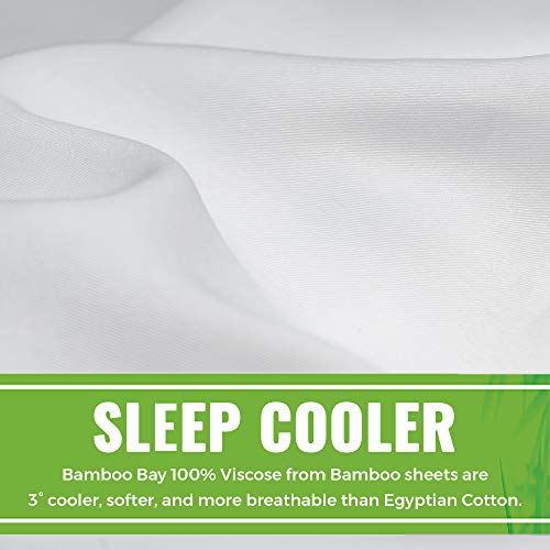 Bamboo Bay 6Piece Bamboo Sheet Set (10 Colors) Soft, Breathable