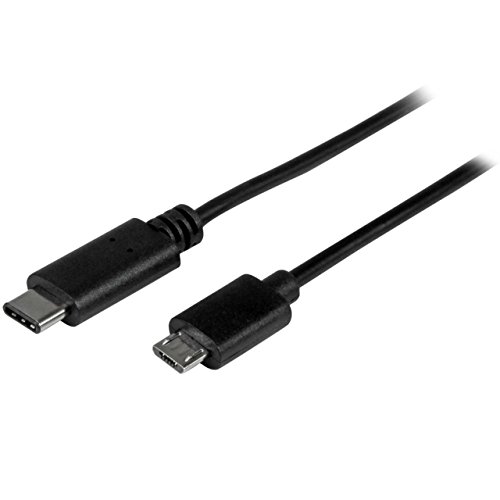 StarTech.com USB C to Micro USB Cable 2m 6ft - USB-C to Micro USB Charge Cable - USB 2.0 Type C to Micro B - Thunderbolt 3 Compatible