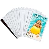 HIIMIEI Magnetic Photo Frames for Refrigerator 5x7, Fridge Magnets Picture Frame Photo Sleeves (12Pack)