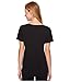 NIKE Women's Dry Training Scoop Tee, Black, Large