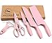 Neal LINK pink knife set with block-knife set pink kitchen accessories-knives set for Kitchen Peeler